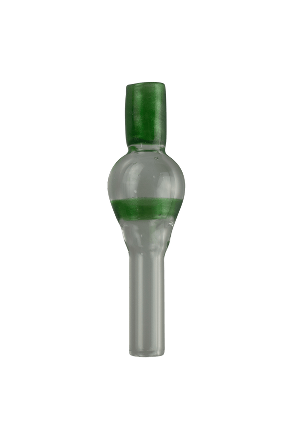 This is the Green Stardust High Ariflow (10mm) Dart Whip Mouthpieces by Biting Glass available at Ritual Colorado. These sleek mouthpieces securely fit into your 3/8" inner diameter tubing and provide a refined experience.