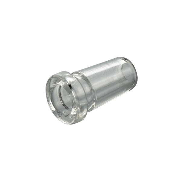This is a 14mm to 10mm glass reducer accessory from Ritual Glass available at Ritual Colorado. It turns a 14mm female joint into a 10mm female joint and features a strong durable construction. Gain flexibility across your whole glass collection with these reducer adapters.