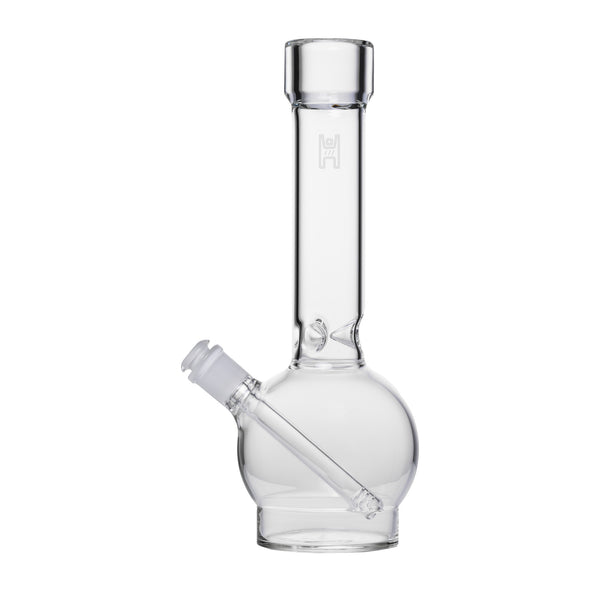 This is the Clear 12" Ball Bong by Human Grade available at Ritual Colorado. Featuring a diffused downstem perc, 14mm connection and ice catcher pinch for a refined water piece at a great price.