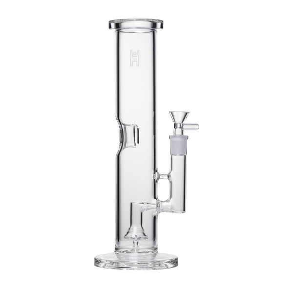 This is the Clear 12" Straight Tube Bong by Human Grade available at Ritual Colorado. Featuring a showerhead perc, 14mm connection and ice catcher for a refined water piece at a great price.
