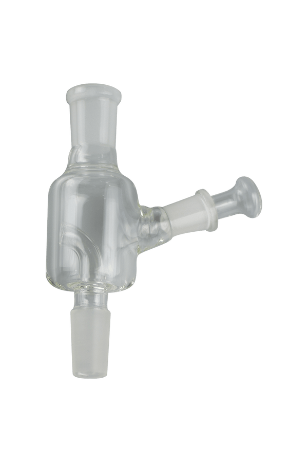 This is the 14mm Carbed Dry Herb Catcher by Ritual Glass available at Ritual Colorado. A convenient glass accessory that keeps your glass clean and filters out herb and small particles.