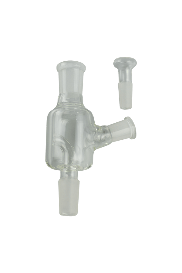 This is the 14mm Carbed Dry Herb Catcher by Ritual Glass available at Ritual Colorado. A convenient glass accessory that keeps your glass clean and filters out herb and small particles.