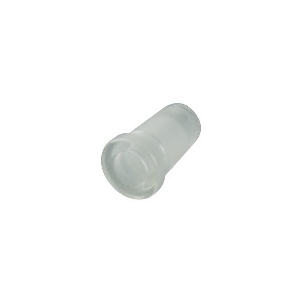 This is a 14mm to 10mm glass reducer accessory from Ritual Glass available at Ritual Colorado. It turns a 14mm female joint into a 10mm female joint and features a strong durable construction. Gain flexibility across your whole glass collection with these reducer adapters.