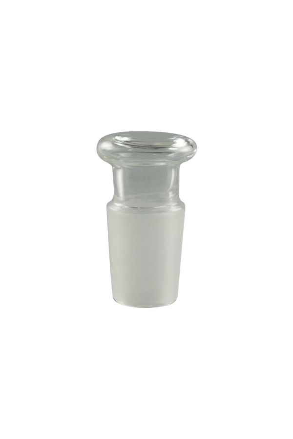 This is a 19mm Glass Plug for the 19mm Glass Carb Adapter by Ritual Glass available at Ritual Colorado. Featuring a 19mm plug this convenient adapter allows you to clear your glass without moving your dry herb vape or dab quartz.