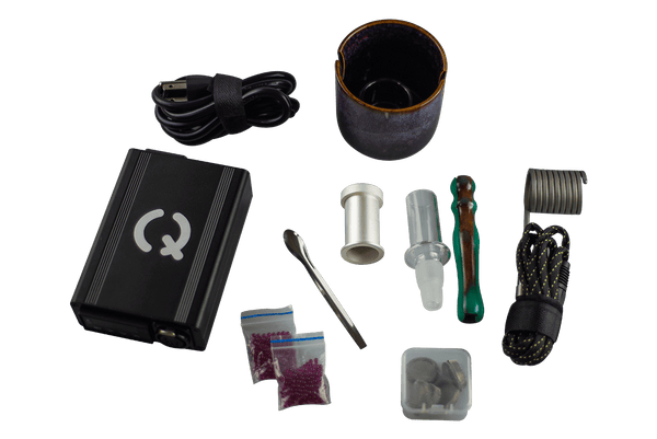 This is the 360XLS DIY Kit from QaromaShop available at Ritual Colorado. A powerful silver-plated ball vape capable of ridiculously big hits.