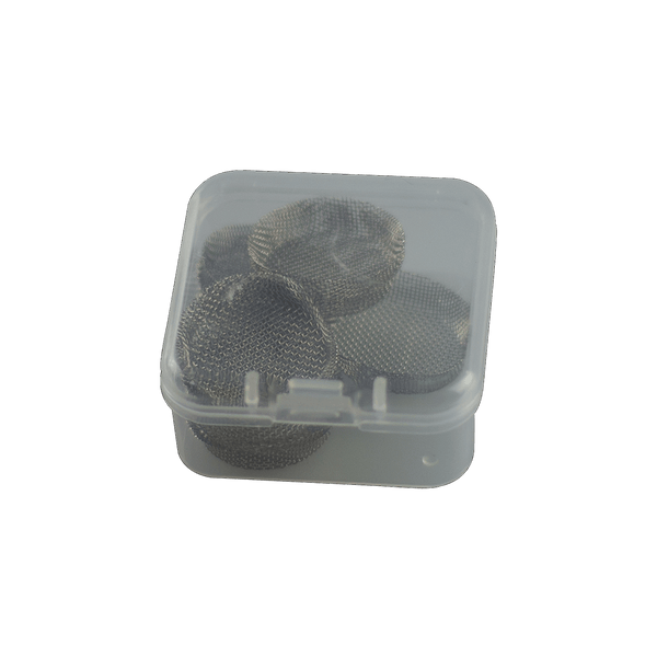 This is a 10-pack of Adjustable Screens for 360XLS Stems by QaromaShop available at Ritual Colorado. These hefty stainless steel screens allow you to set your perfect bowl size every session.