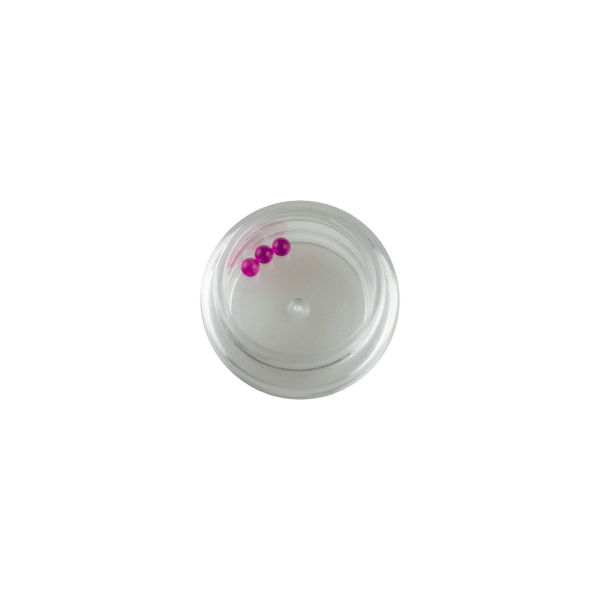 These are 3mm Ruby Terp Pearls available at Ritual Colorado. Offering additional surface area inside your banger or eRig rubies are a great way to upgrade your dab session.