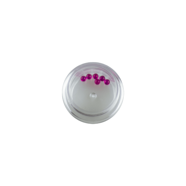 These are 3mm Ruby Terp Pearls available at Ritual Colorado. Offering additional surface area inside your banger or eRig rubies are a great way to upgrade your dab session.
