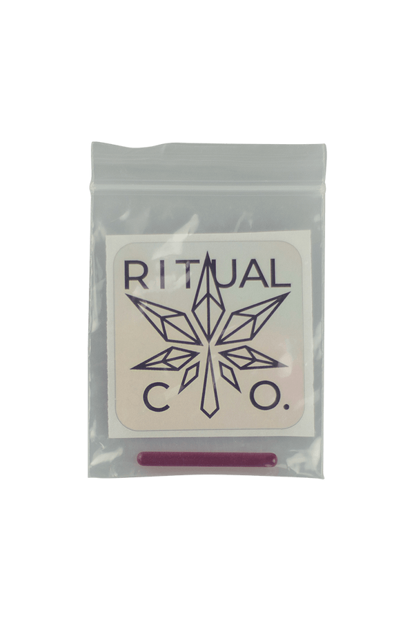 This is the 3x30mm Rounded Ruby Terp Pillar from Ritual Co. available at Ritual Colorado. Perfect for your slurper and blender bangers with a narrow bucket, this ruby pillar provides extra movement for efficient dabs.
