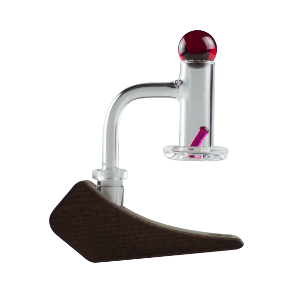 This is the 5x18mm Rounded Ruby Terp Pillar from Ritual Co. available at Ritual Colorado. Perfect for your slurper and blender bangers with a narrow bucket, this ruby pillar provides extra movement for efficient dabs.