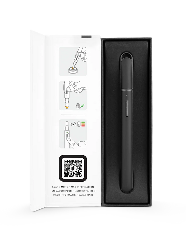 This is the Onyx New Hot Knife by Puffco available at Ritual Colorado. Featuring USB-C charging and a ceramic tip the Hot Knife is a super easy way to manage even the most difficult of concentrates.