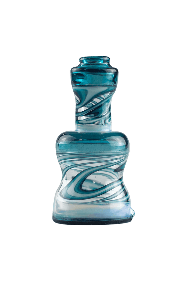 This is the Wig Wag Puffco Peak Dry Top from Technicolor Tonys available at Ritual Colorado. Featuring a multi-color swirling base accented by a bright colored mouthpiece these are a great locally made upgrade to your eRig.