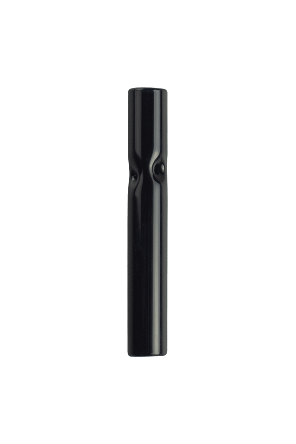 This is the Black 3-Dimple Glass Chillum by Ritual Essentials available at Ritual Colorado. Available in 3" or 4" lengths and featuring a 12mm diameter this is the perfect one hitter for your adventures.