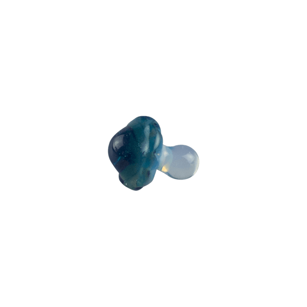 These are Glass Mushroom Trinkets from Technicolor Tonys available at Ritual Colorado. Featuring ghost colored stems with vibrant caps these are a fun glass addition to any space.