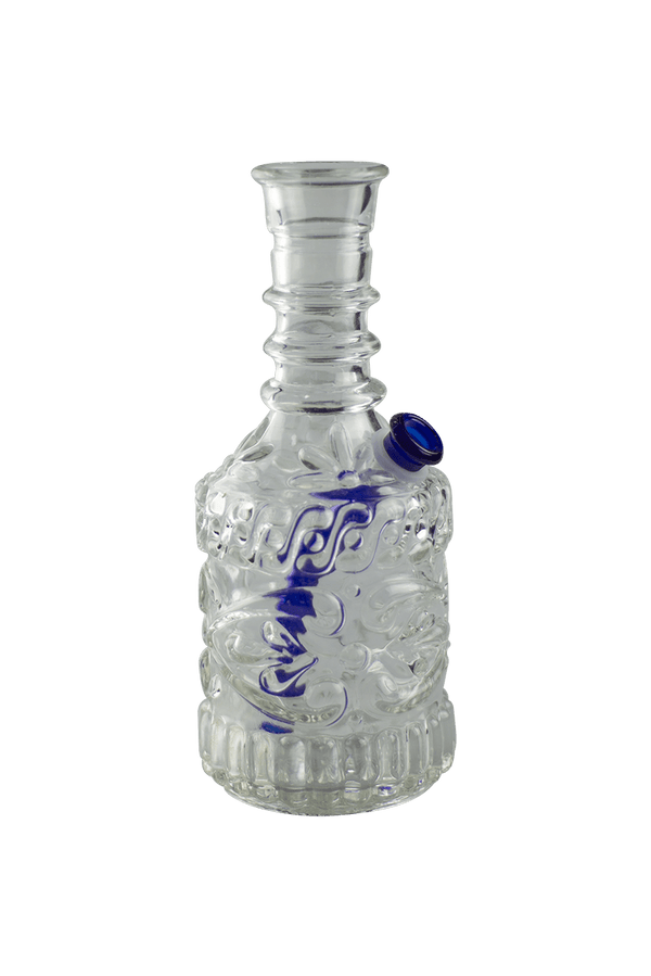 This is the Blue Contrast Jim Beam Bong from Bird & Mouse Glass available at Ritual Colorado. Featuring a vibrant blue downstem and stopper this is a heavy duty vintage piece ready to rip!