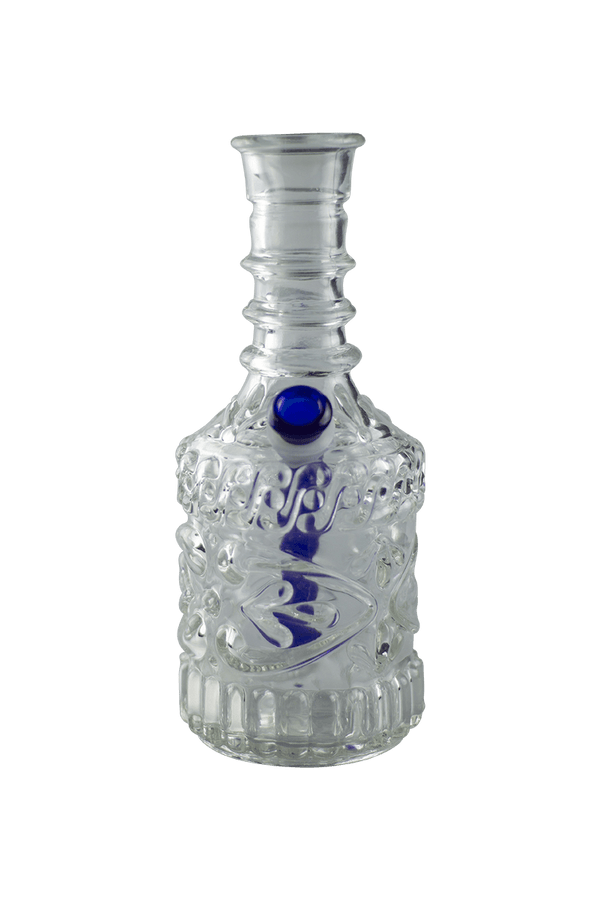 This is the Blue Contrast Jim Beam Bong from Bird & Mouse Glass available at Ritual Colorado. Featuring a vibrant blue downstem and stopper this is a heavy duty vintage piece ready to rip!