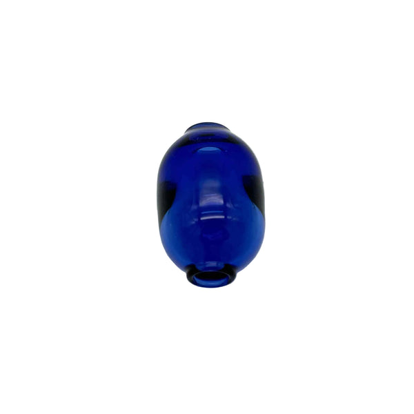 This is the Blue Handmade Glass Macrame Bead (5mm ID) by Biting Glass available at Ritual Colorado. Hand crafted in Denver, Colorado these sleek beads are the perfect accent for your craft project.