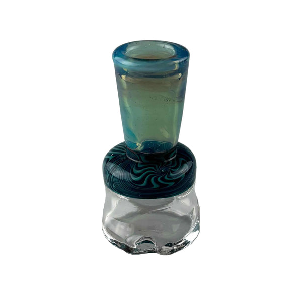 These are Wide Airflow Puffco Peak Dry Tops by Technicolor Tony available at Ritual Colorado. Combining sleek colors with a wide mouthpiece offering smooth airflow and huge rips!
