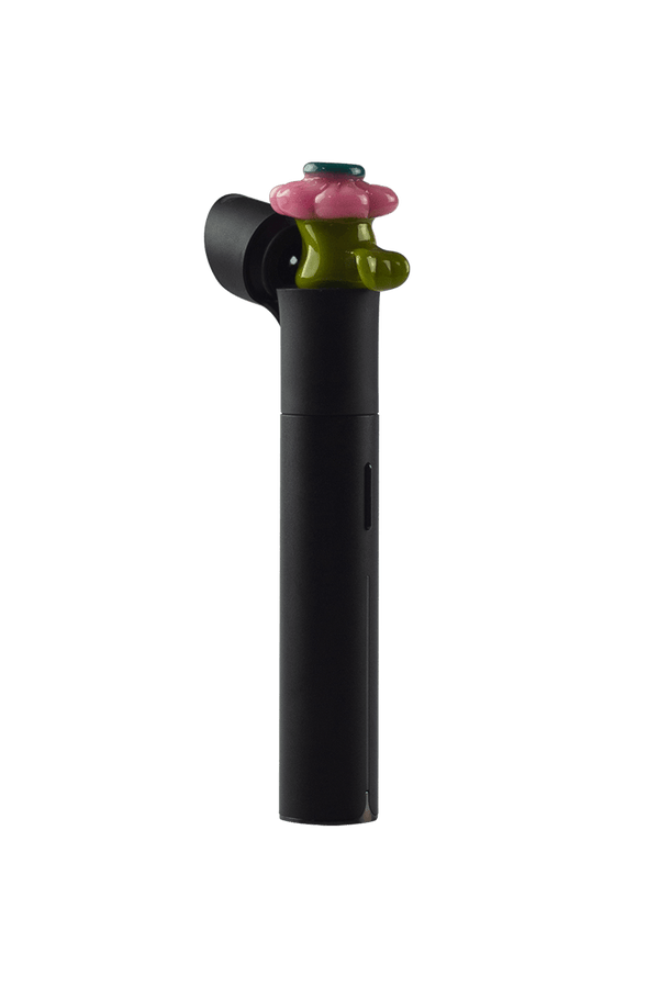 This is the Blush Flower Puffco Pivot Top by Technicolor Tony available at Ritual Colorado. Featuring a directional air hole this is a stylish upgrade for your dab pen.