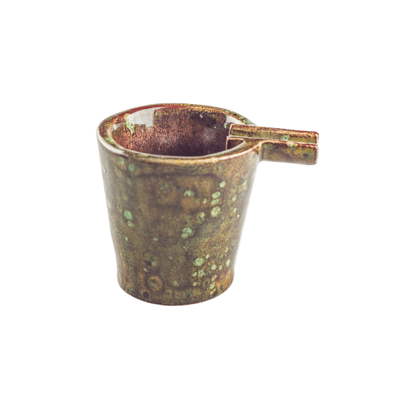 This is the Cafe ceramic ash tray from Jaxel's Art available at Ritual Colorado. It features an extended arm perfect for holding your joint, dynavap or whip mouthpiece. Check out all the beautiful one-of-one ceramic products from Jaxel's Art and let us know if you're ever interested in a custom creation.