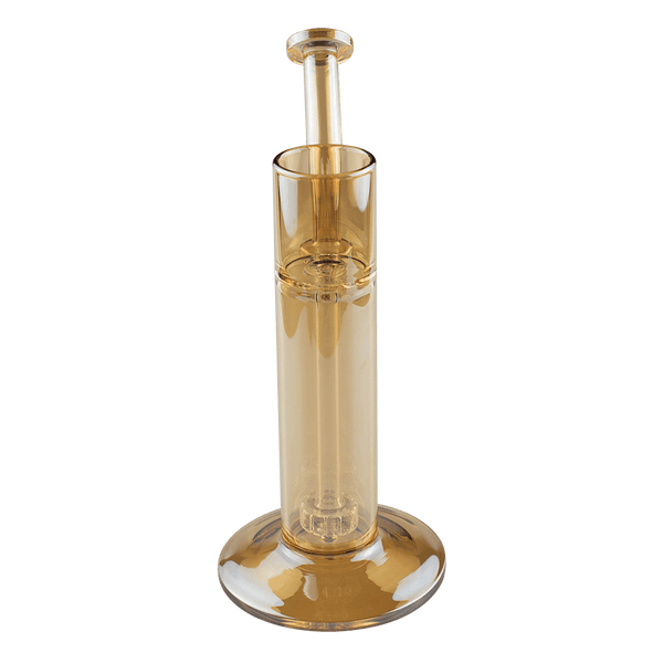 This is the Puffco Proxy Bubbler from Ritual Glass available at Ritual Colorado. It features beautiful electroplated glass and a convenient slot to set your Proxy heating chamber into. Run the proxy engine through water and enjoy cool and satisfying hits from this bong.