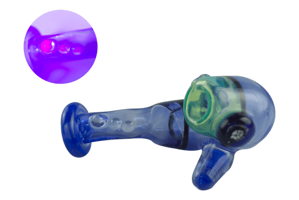 This is the Cobalt Titan Sherlock by Hornsilver Glass available at Ritual Colorado. A heady sherlock pipe blown here in Denver, Colorado.