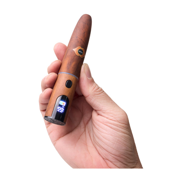 This is the Cochiba Cigar-Style 510 Battery by Cartisan available at Ritual Colorado. A discrete portable battery featuring a colorful display screen, 400 mAh battery and 510 threading to use with all of your favorite cartridges.