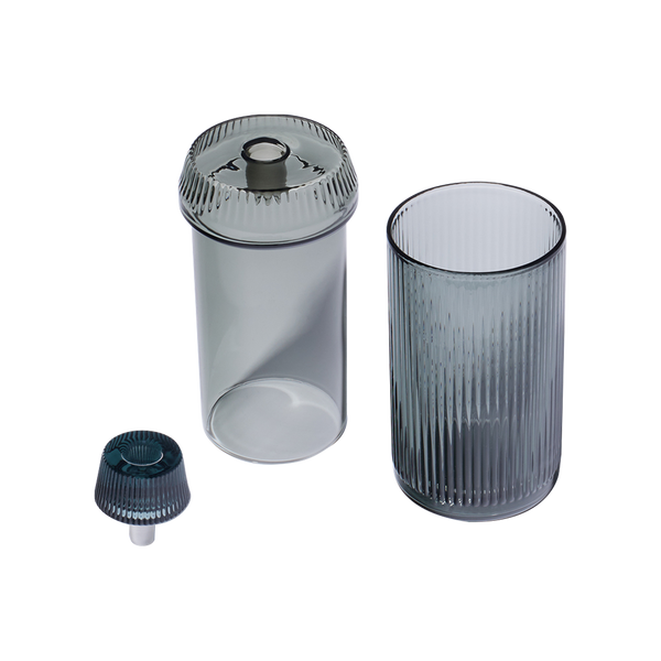 This is the Charcoal Deco Gravity Bong from NWTN Home available at Ritual Colorado. A vintage inspired glass piece that matches form with function for thick and powerful hits.