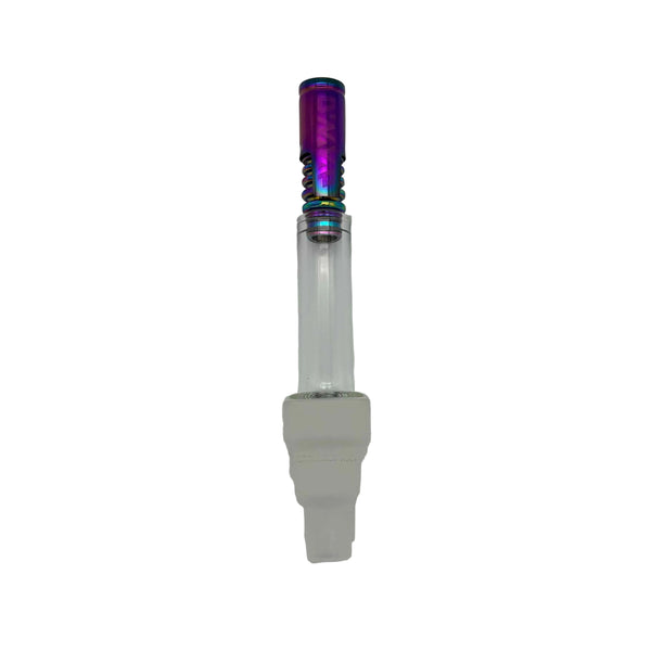 This is the 10/14/19mm Water Wand from Ritual Co. available at Ritual Colorado. It features a Dynavap-compatible tip on one end with a 10/14/19mm connection on the other for easy water-filtered hits. A nice glass accessory providing pure flavor from your dynavap thermal extraction device.