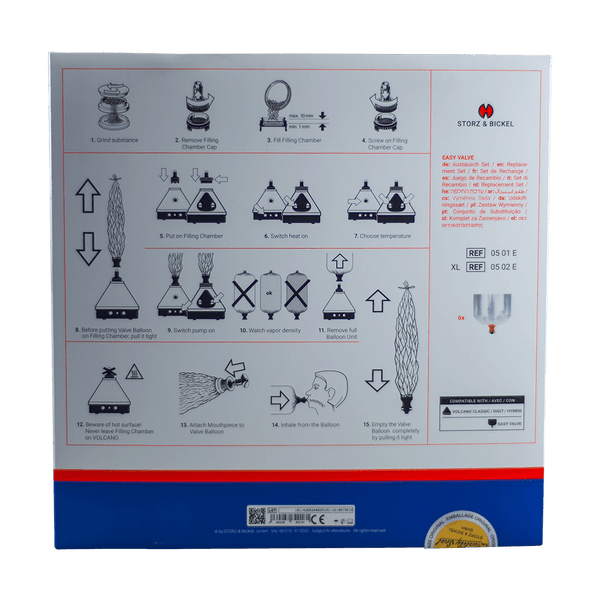 This is the Easy Valve Replacement Set from Storz & Bickel available at Ritual Colorado. Including 6 pre-assembled vapor balloons with easy valve connection to keep your Volcano sessions cranking.