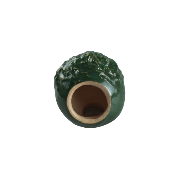 This is the VapBong Art Edition "Eat Weed Gang" OAB by Jaxel's Art available at Ritual Colorado. An all-in-one desktop dry herb vape and ceramic water piece fully sculpted and glazed in a one-of-a-kind creation.