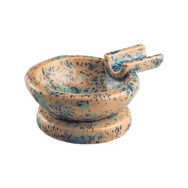 This is the Electric Sparkler ceramic ash tray from Jaxel's Art available at Ritual Colorado. It features an extended arm perfect for holding your joint, dynavap or whip mouthpiece. Check out all the beautiful one-of-one ceramic products from Jaxel's Art and let us know if you're ever interested in a custom creation.