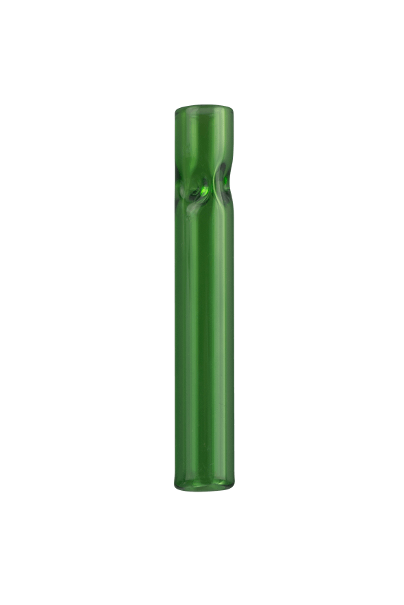 This is the Emerald 3-Dimple Glass Chillum by Ritual Essentials available at Ritual Colorado. Available in 3" or 4" lengths and featuring a 12mm diameter this is the perfect one hitter for your adventures.