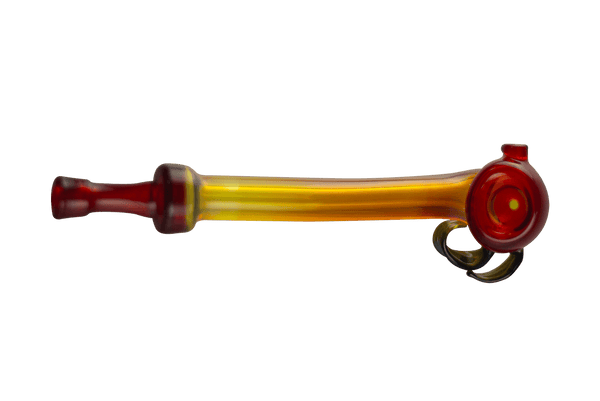 This is the Flame Wizard Pipe by Technicolor Tony available at Ritual Colorado. A handblown glass masterpiece made locally here in Denver, Colorado.