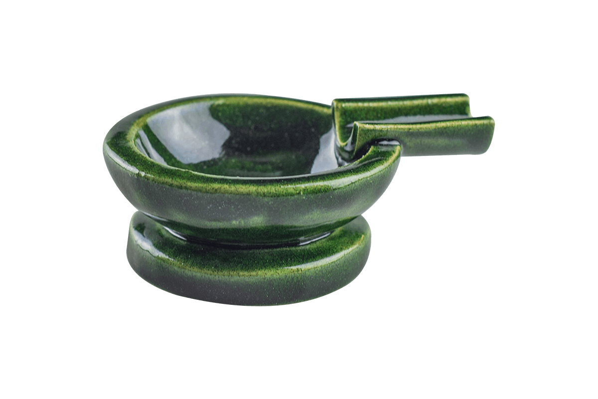 Frosted Moss Ceramic Ashtray by Jaxel's Art Ritual Colorado