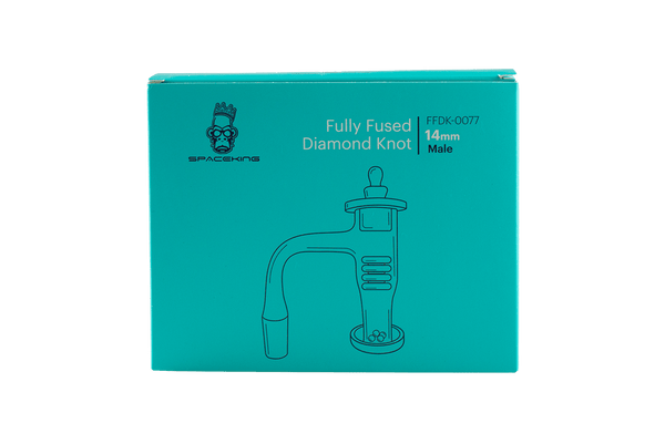 This is the Fully Fused Diamond Knot banger by Spaceking available at Ritual Colorado.