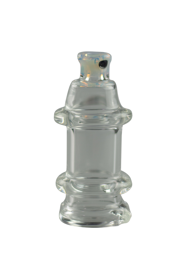 These are Spray Can Peak Dry Tops by Technicolor Tony available at Ritual Colorado. Featuring colorful accent mouthpieces and a clear body, these are a sweet upgrade for your Puffco Peak or Peak Pro.