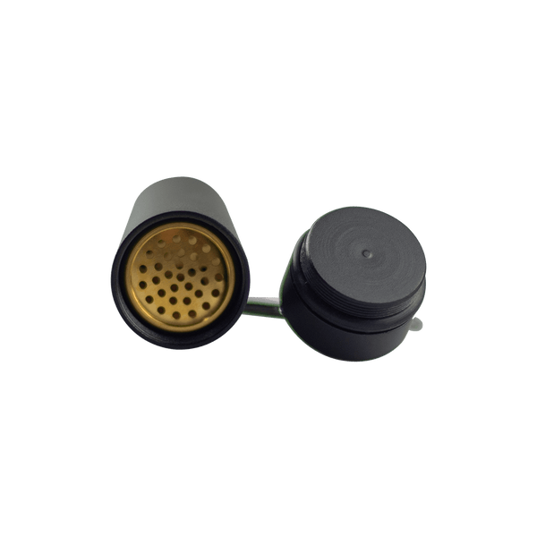 These are Gold Plated Dosing Caps by Ritual Co. available at Ritual Colorado. Compatible with the Storz & Bickel Venty, Mighty+ and Crafty+ these beautiful and durable capsules give you a refined vaporization experience.