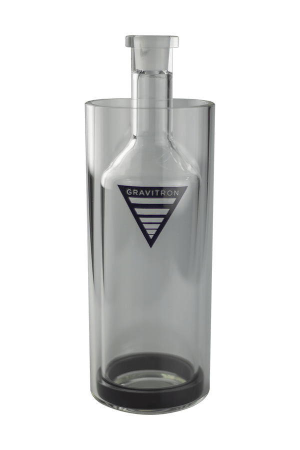This is the Large Gravitron gravity bong from Grav available at Ritual Colorado. Featuring a 19mm connection and bowl as well as a silicone grommet to keep the glass from touching this allows you to create dense gravity hits in a clean and contained setup.