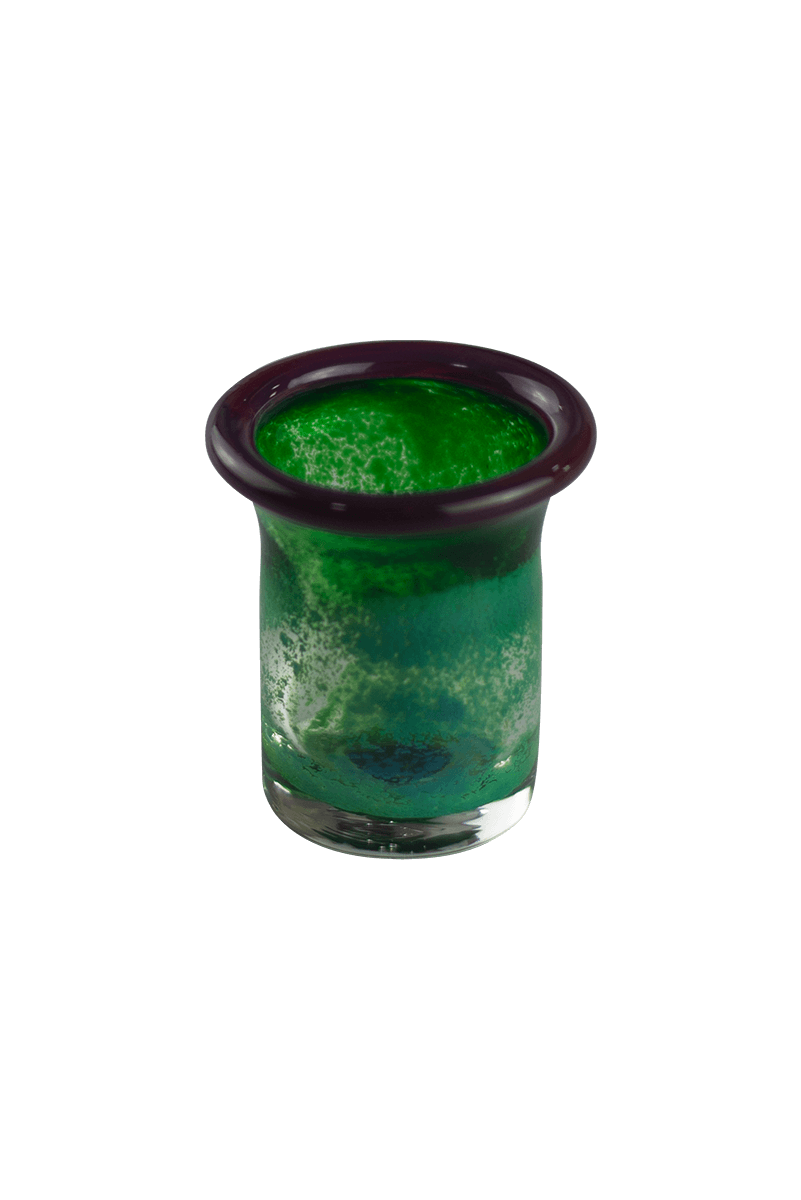 Green Glass Shot Glasses by Technicolor Tony