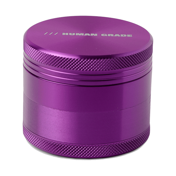 This is a Purple 4-Piece, 2" Aluminum Grinder by Human Grade available at Ritual Colorado. Featuring a sleek finish and included scraper tool this is a great starter grinder and awesome value!