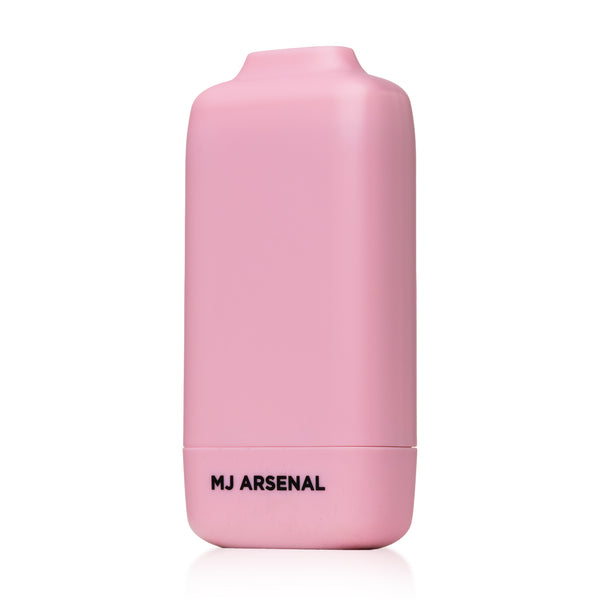 This is the Blush Houdini Air Filter from MJ Arsenal available at Ritual Colorado. A sleek portable filter with a carbon filter for odor elimination and smoke reclamation.