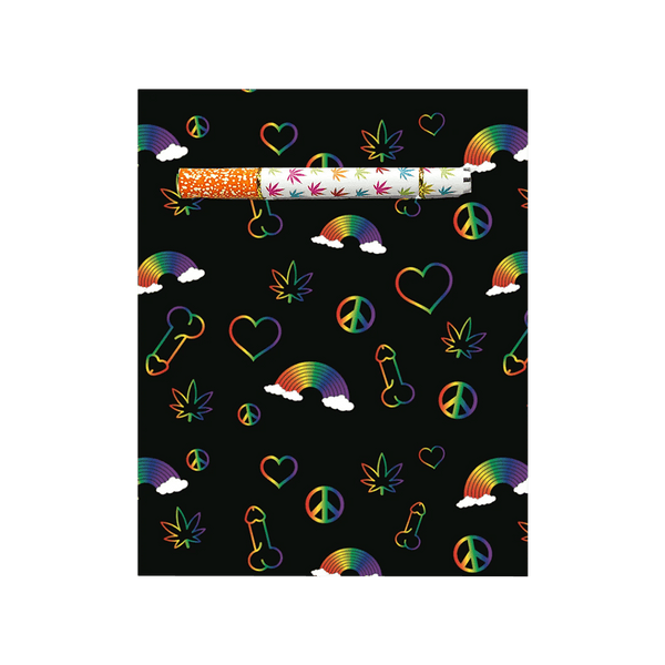 This is the "Smoke The Rainbow" Greeting Card by KushKards with matching metal One Hitter available at Ritual Colorado. A fun cannabis friendly greeting card.