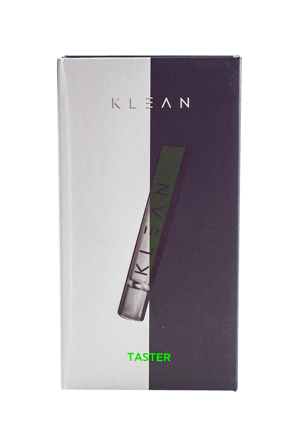 This is a glass chillum taster from Klean available at Ritual Colorado. Featuring an indented one-hitter bowl and tapered mouthpiece this is a great, discrete on-the-go smoking.