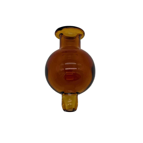 This is the Amber Classic Bubble Cap - Large (26mm) by Ritual Essentials available at Ritual Colorado. Handmade in Denver, Colorado, these sleek carb caps offer directional airflow and a clean seal on bangers up to 30mm in diameter.