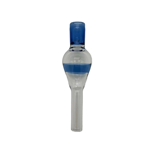 This is the Light Blue High Ariflow (10mm) Dart Whip Mouthpieces by Biting Glass available at Ritual Colorado. These sleek mouthpieces securely fit into your 3/8" inner diameter tubing and provide a refined experience.