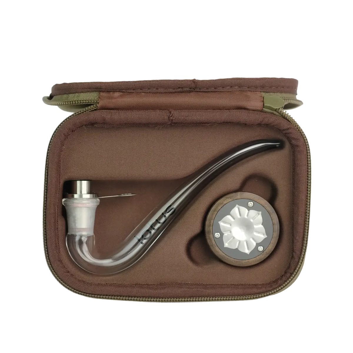 Lotus Vaporizer Kit - Walnut & Olive by INHALE