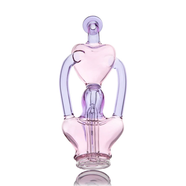 This is the Lovespire Glass Peak Top from MJ Arsenal available at Ritual Colorado. Featuring pink and purple borosilicate glass this is a fun Valentine's day exclusive.