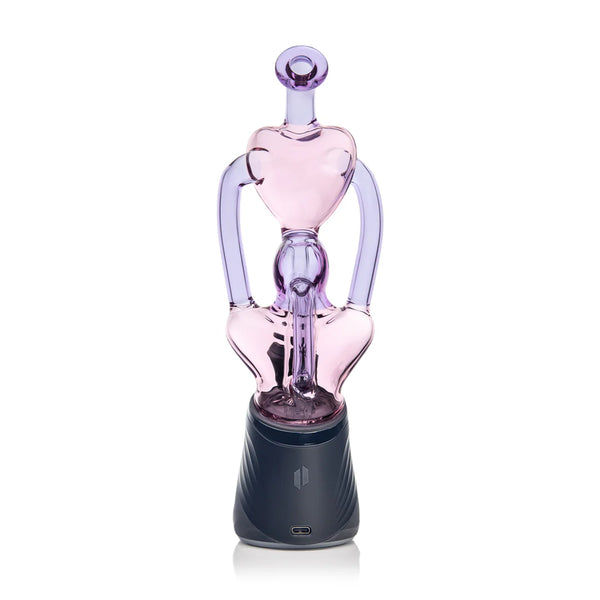 This is the Lovespire Glass Peak Top from MJ Arsenal available at Ritual Colorado. Featuring pink and purple borosilicate glass this is a fun Valentine's day exclusive.