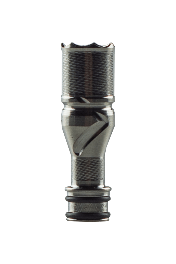This is the Stainless Steel Tip: M7 from Dynavap available at Ritual Colorado. The latest iteration of Dynavaps Stainless Steel tips offering impressive dry herb vaporization performance.